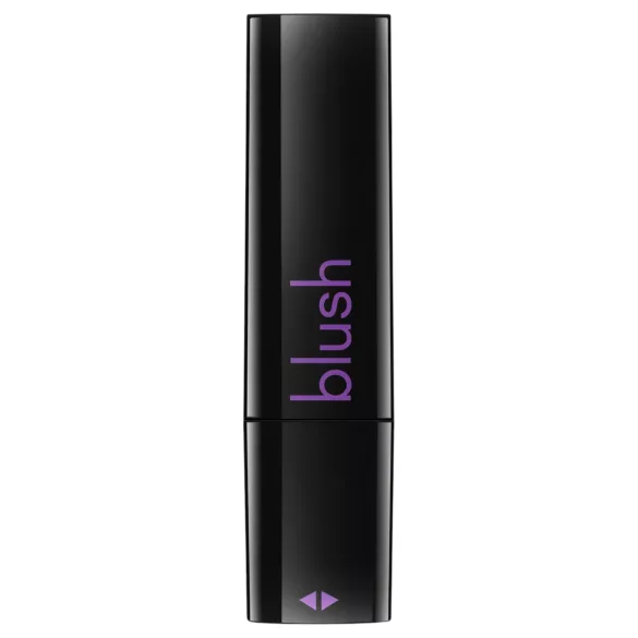 Blush - vibrátor v tvare rúžu - vodeodolný - čierny/ružový