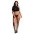Le Désir Plus Size - trblietavá párty súprava - čierna (XL-3XL)