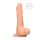 RealRock Dong 10 - realistický dildo s semenníkmi (25 cm) - prírodný