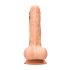 RealRock Dong 10 - realistický dildo s semenníkmi (25 cm) - prírodný
