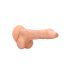 RealRock Dong 10 - realistický dildo s semenníkmi (25 cm) - prírodný