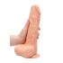 RealRock Dong 10 - realistický dildo s semenníkmi (25 cm) - prírodný