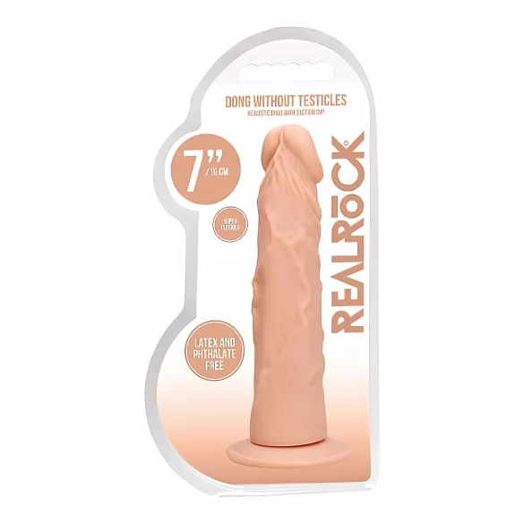 RealRock - realistický dildo - 17 cm - telová farba