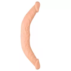 RealRock - dvojitý dildo - 36 cm - telová farba