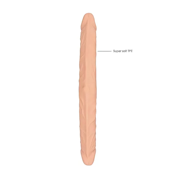 RealRock - dvojitý dildo - 36 cm - telová farba