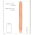 RealRock - dvojitý dildo - 36 cm - telová farba