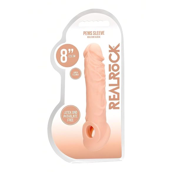 RealRock - návlek na penis - 21 cm - natur
