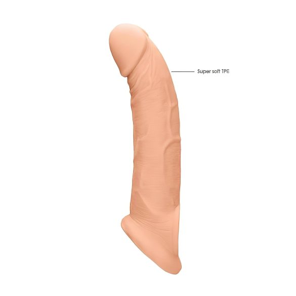 RealRock - návlek na penis - 21,5 cm - telová farba