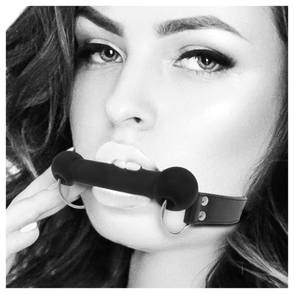 Ouch! - putá do úst v tvare kosti - čierne