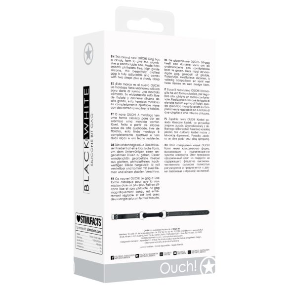 Ouch! - putá do úst v tvare kosti - čierne