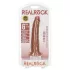 RealRock Slim - realistický dildo 15,5 cm - tmavá prírodná farba