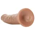 RealRock Slim - realistický dildo 15,5 cm - tmavá prírodná farba