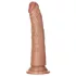 RealRock Slim - realistický dildo 15,5 cm - tmavá prírodná farba