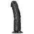 RealRock - realistický dildo s prísavkou - 15,5 cm - čierny