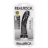 RealRock - realistický dildo s prísavkou - 15,5 cm - čierny