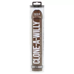   Clone-a-Willy - sada na odliatok penisu s vibrátorom - hnedá