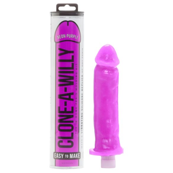 Clone-a-Willy - sada na odliatok penisu s vibrátorom (fialová)