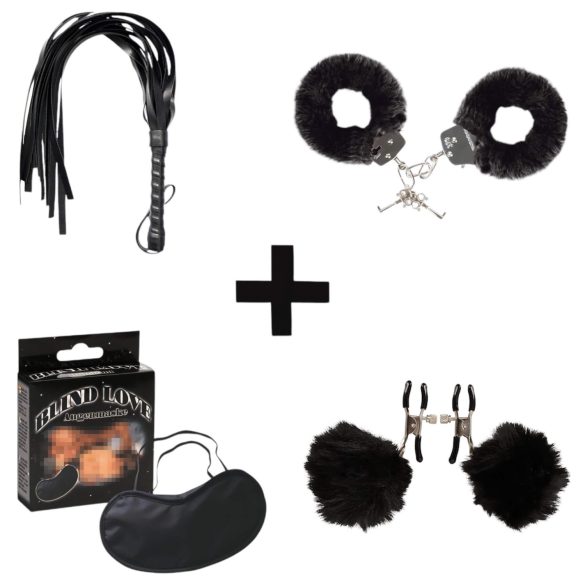 BDSM začiatočnícky zväzovací set (4 diely)