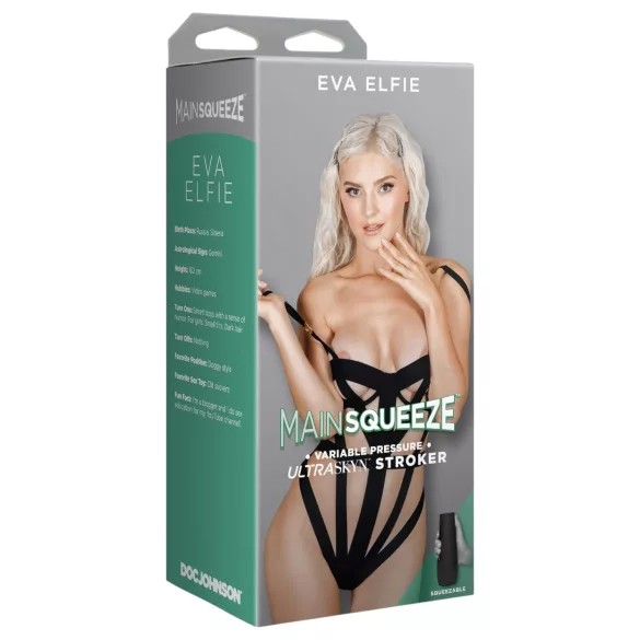 Doc Johnson Eva Elfie - realistická vagína Ultraskyn v puzdre - telová farba