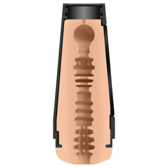 Doc Johnson Eva Elfie - realistická vagína Ultraskyn v puzdre - telová farba