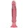 Crystal Jellies - prísavkový análny dildo (ružový)