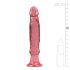 Crystal Jellies - prísavkový análny dildo (ružový)