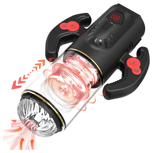 AlvUp - automatický masturbátor s rotačnou funkciou - čierny