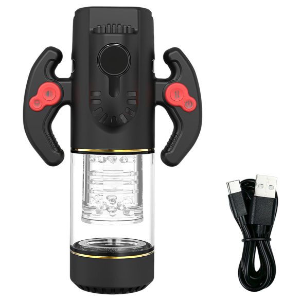 AlvUp - automatický masturbátor s rotačnou funkciou - čierny