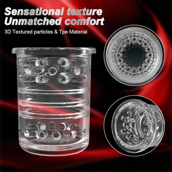 AlvUp - automatický masturbátor s rotačnou funkciou - čierny