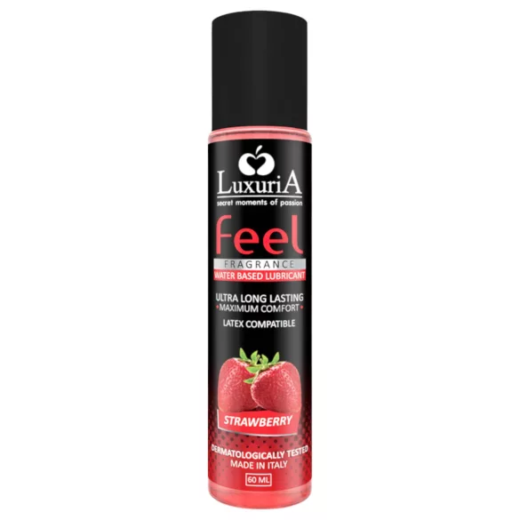 LuxuriA Feel Strawberry - lubrikant na vodnej báze - jahoda (60 ml)