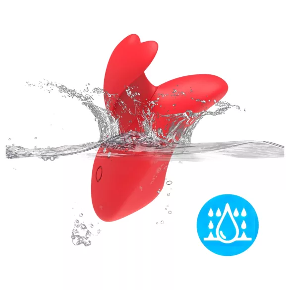 Bestoy - vibračný prstový stimulátor - dobíjací - červený