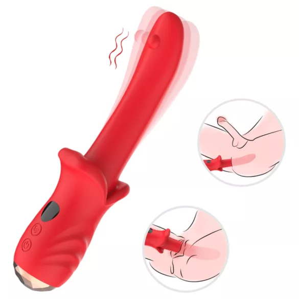 Bestoy - vibrátor na G bod - vodotesný - červený