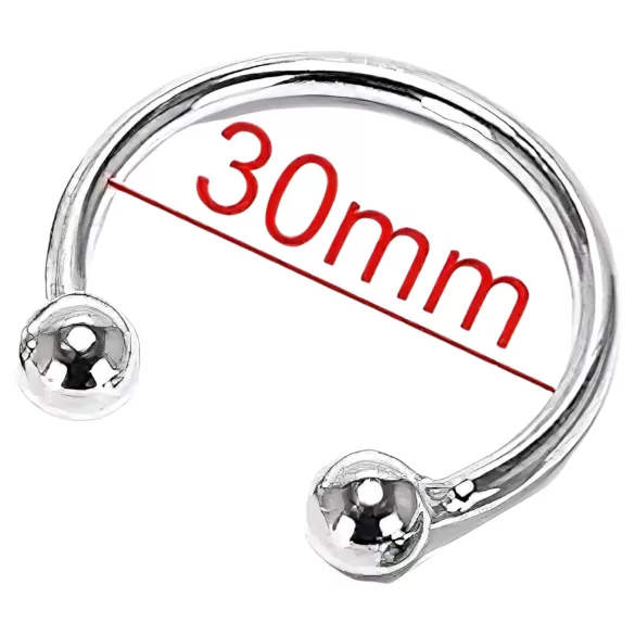 Rozsdamentes - kovový krúžok na žaluď - oddialenie ejakulácie - 30 mm