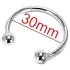 Rozsdamentes - kovový krúžok na žaluď - oddialenie ejakulácie - 30 mm