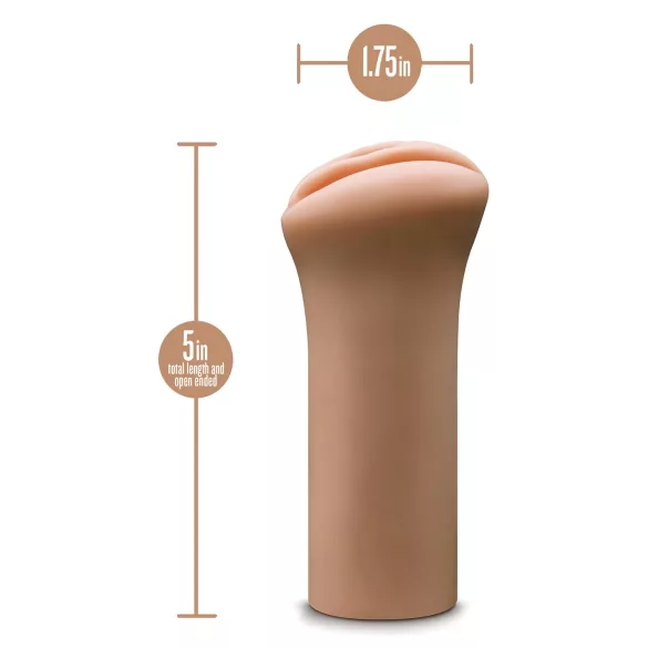 Enlust Molly - umelá vagína - realistické obrázky - tmavá prírodná farba