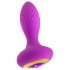 Oh My Gem – vibračný análny plug s kamienkom (fialový)