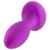 Oh My Gem – vibračný análny plug s kamienkom (fialový)
