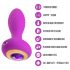 Oh My Gem – vibračný análny plug s kamienkom (fialový)