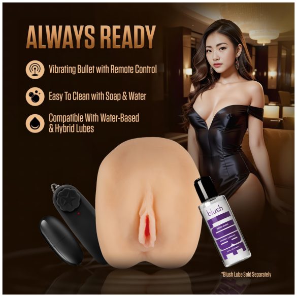 Enlust Camila - vibračná umelá vagína s AI obrázkami (prírodná)