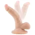 Dr. Skin 4 - realistický dildo s prísavkou a semenníkmi - telová farba 12 cm