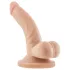 Dr. Skin 4 - realistický dildo s prísavkou a semenníkmi - telová farba 12 cm