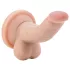 Dr. Skin 4 - realistický dildo s prísavkou a semenníkmi - telová farba 12 cm