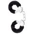 Temptasia Cuffs - plyšové putá (čierne)