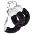 Temptasia Cuffs - plyšové putá (čierne)