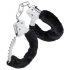 Temptasia Cuffs - plyšové putá (čierne)