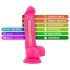 Blush Neo – prísavkový dildo – 19 cm (ružový)