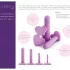 Blush Wellness - vaginálny dilatátor set - fialový