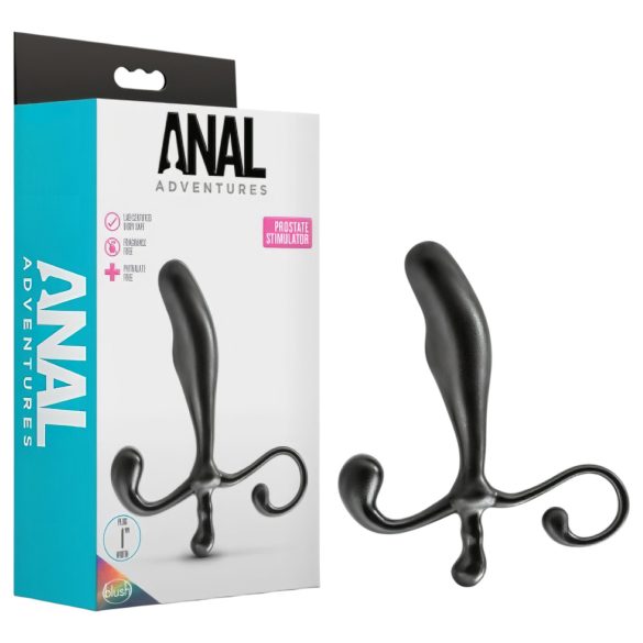 Anal Adventures - análny dildo na prostatu - čierny