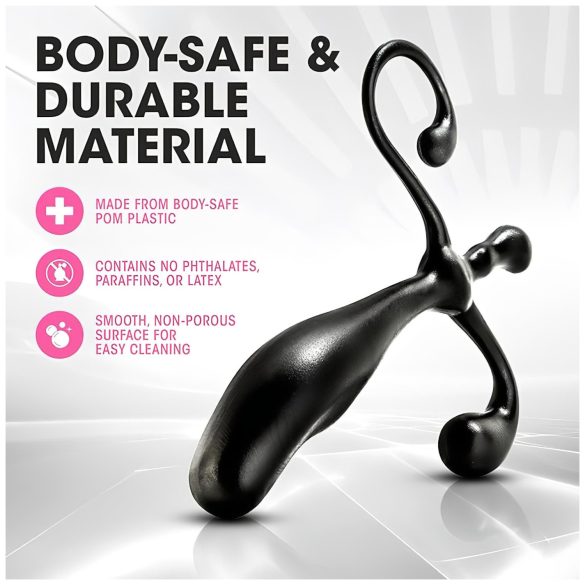 Anal Adventures - análny dildo na prostatu - čierny