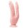 Dr. Skin 8 - prísavný dvojvrstvové dildo (prírodný)